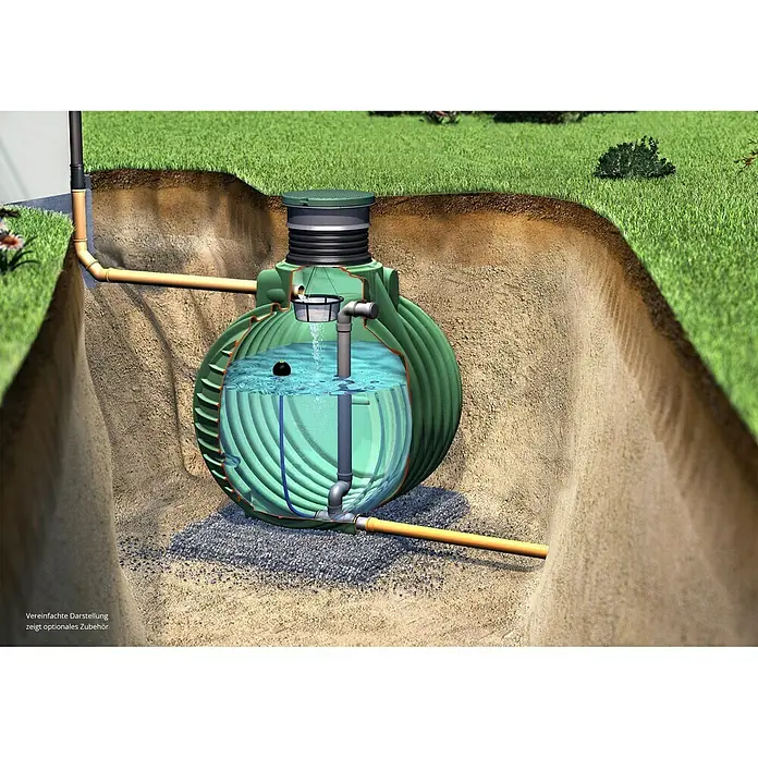 Garantia Zisterne Columbus - 6.500 l, Schwarz - Anwendungsbeispiel