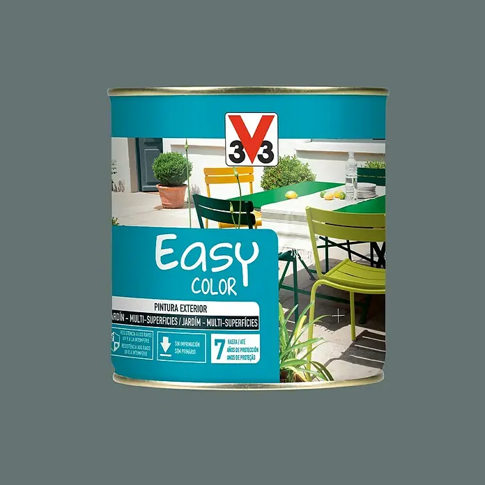 V33 Esmalte de color Easy color - Antracita, 500 ml, Satinado