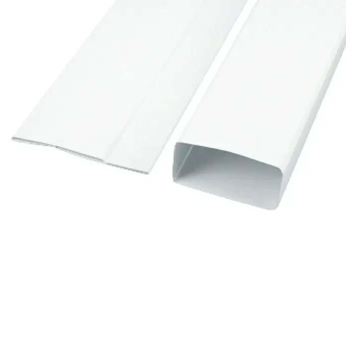 Tubo de ventilación plegable Tubpla - L x An x Al: 1.000 x 110 x 55 mm, Blanco