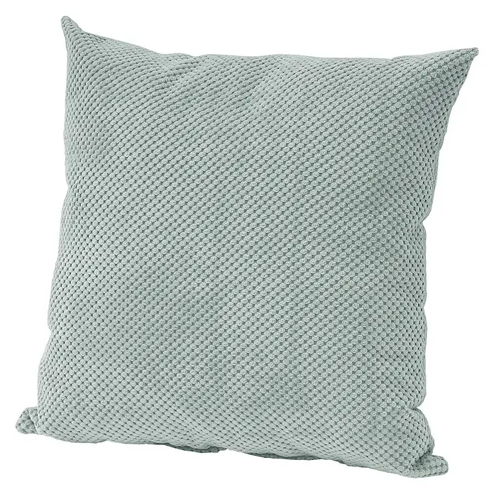 Sunfun Kissen Vanessa - L x B: 50 x 50 cm, Mint, Baumwoll-Polyester-Mischgewebe - Linke Seitenansicht