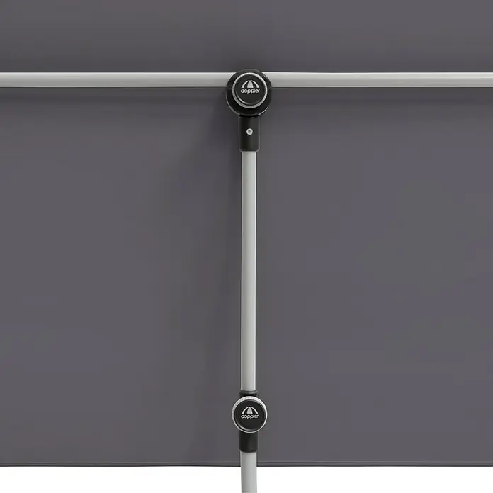 Doppler Active Balkonsichtschutz - Anthrazit, 180 x 130 cm - Vorderansicht