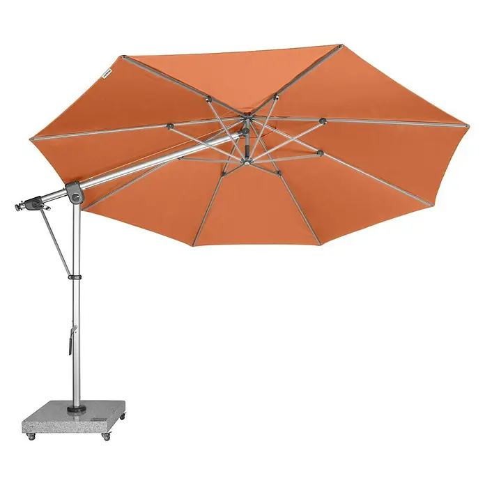 Doppler Expert Pendelschirm - Terracotta, 350 cm - Vorderansicht