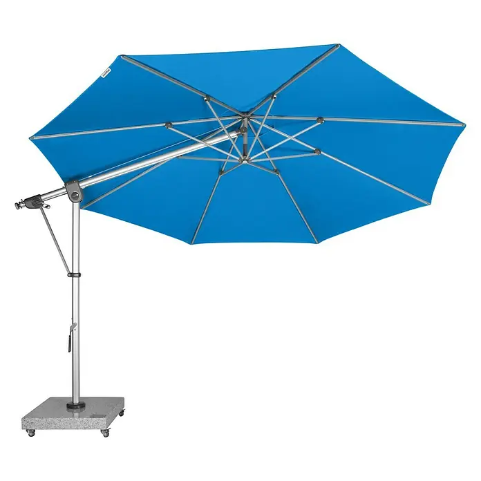 Doppler Expert Pendelschirm - Aquamarine, 350 cm - Vorderansicht