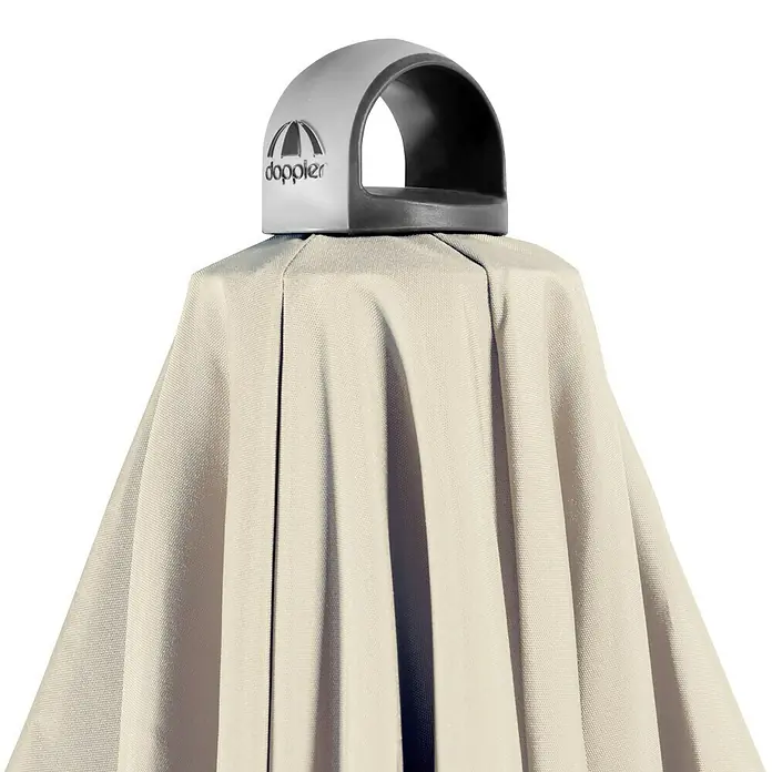 Doppler Expert Kurbelschirm Auto Tilt - Natur, Durchmesser: 320 cm - Detailaufnahme