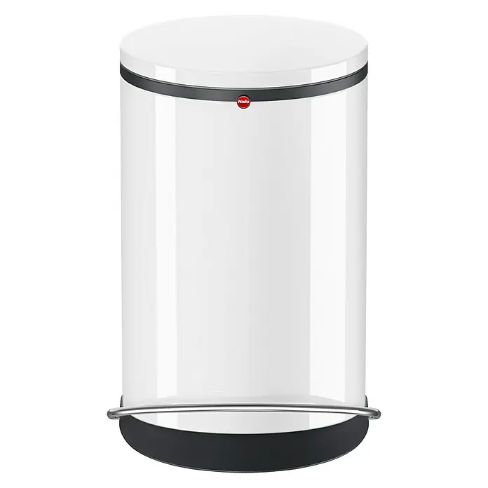 Hailo Mülleimer HarmonyDesign - M, Weiß, 12 l - Vorderansicht