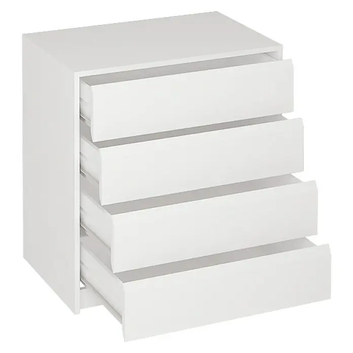 Cajonera K-764 - L x An x Al: 45 x 70 x 73,4 cm, Blanco, Número de cajones: 4 ud.