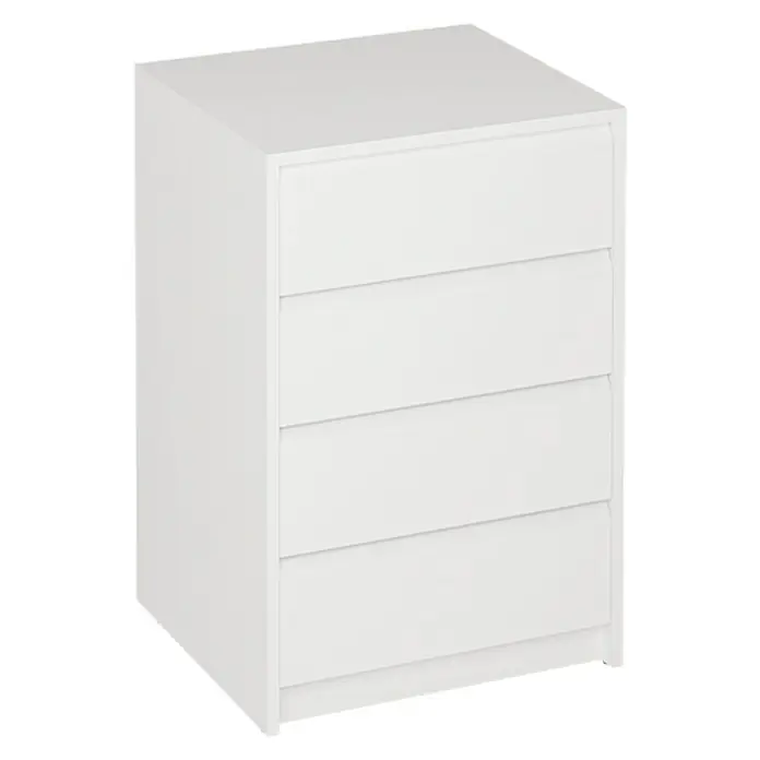 Cajonera K-762 - L x An x Al: 45 x 50 x 73,4 cm, Blanco, Número de cajones: 4 ud.