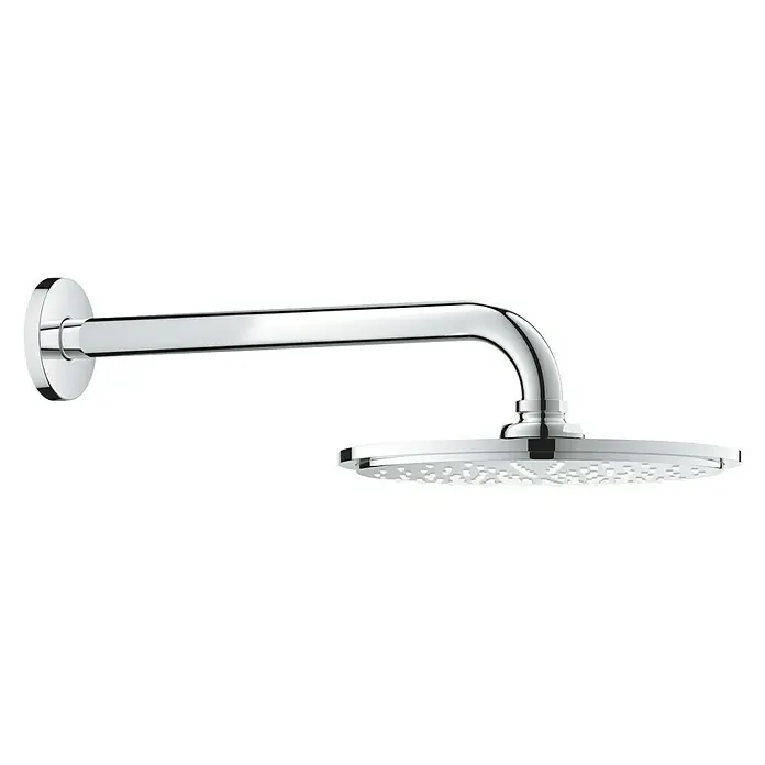 Grohe Kopfbrausen-Set Rainshower Cosmopolitan 210 - Durchmesser: 21 cm, 9,5 l/min bei 3 bar, Wandmontage, Chrom - Vorderansicht