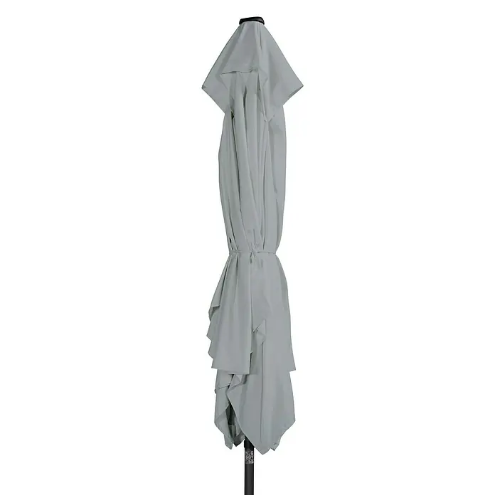 Derby Basic Lift Sonnenschirm Neo - Hellgrau, L x B: 240 x 200 cm - Rechte Seitenansicht