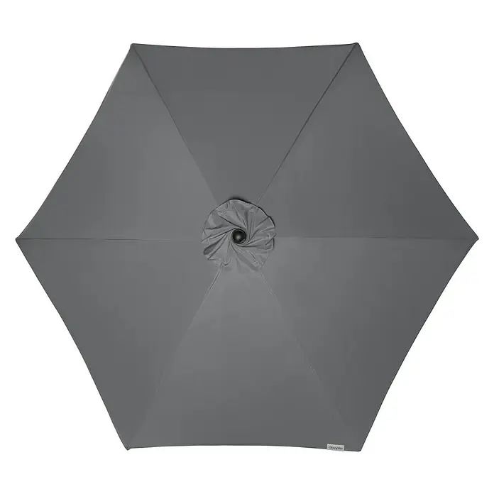 Doppler Active Kurbelschirm - Anthrazit, Durchmesser: 376 cm - Ansicht von oben
