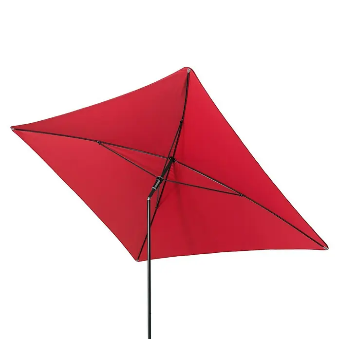 Doppler Sonnenschirm Sunline Waterproof - Rot, 230 x 190 cm - Vorderansicht