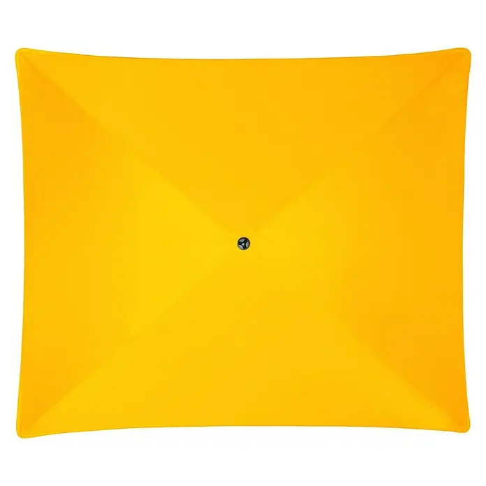 Doppler Sonnenschirm Sunline Waterproof - Gelb, 230 x 190 cm - Ansicht von oben