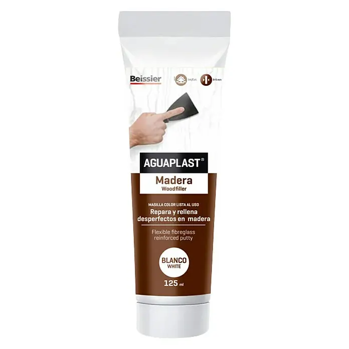 Beissier Aguaplast Masilla para madera - Blanco, 125 ml