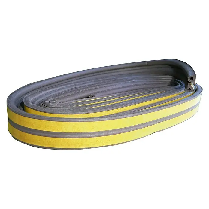 Burlete para ventanas Formato P - Marrón, Largo: 6 m, Desajustes de 1 - 3,5 mm