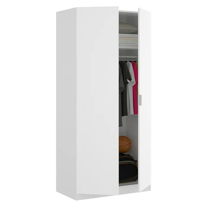 Armario para ropa Essen - L x An x Al: 52 x 81 x 184 cm, Blanco