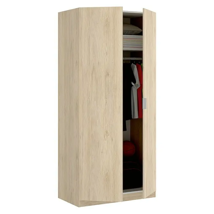 Armario para ropa Essen - L x An x Al: 52 x 81 x 184 cm, Natural