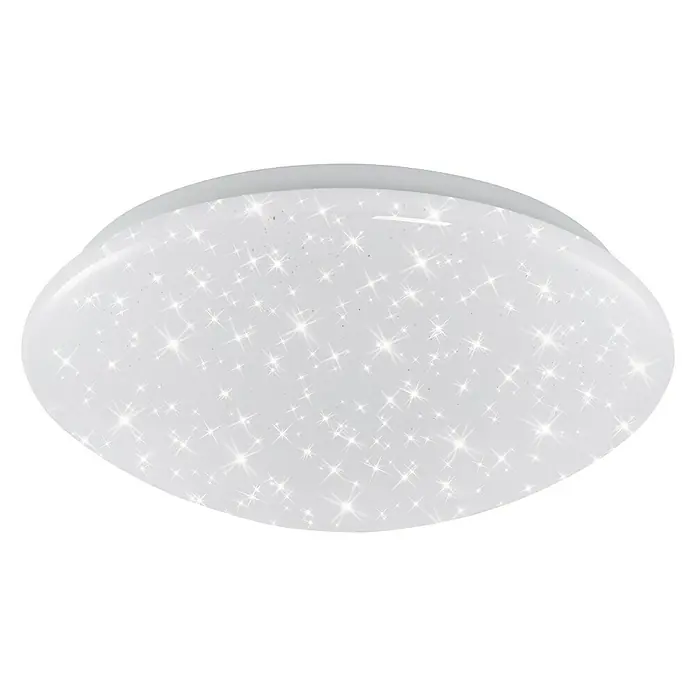 Briloner Plafón LED redondo cielo estrellado - 12 W, Ø x Al: 28 x 9,5 cm, Blanco neutro