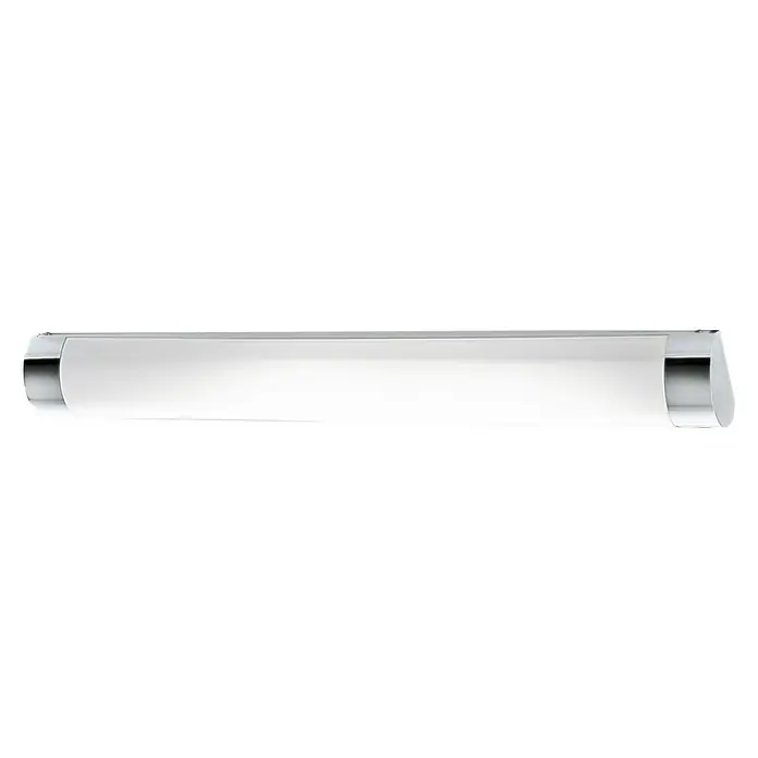 Briloner Led-spiegelverlichting 1 x ledspiegellamp , 1 x geïntegreerde ledlichtbron - 10 W, Chroom, l x b x h: 61,5 x 8,7 x 5,2 cm