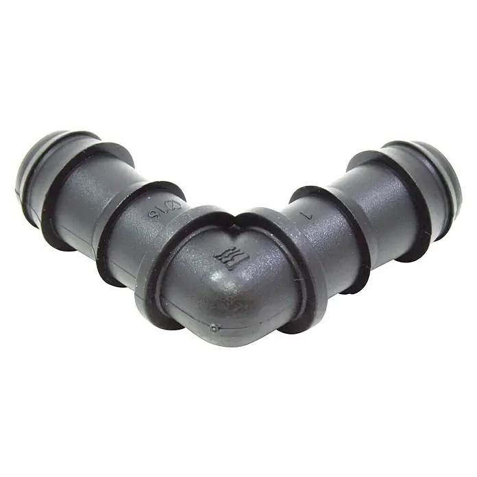 Codo goteo - Diámetro: 16 mm, 50 ud., Plástico