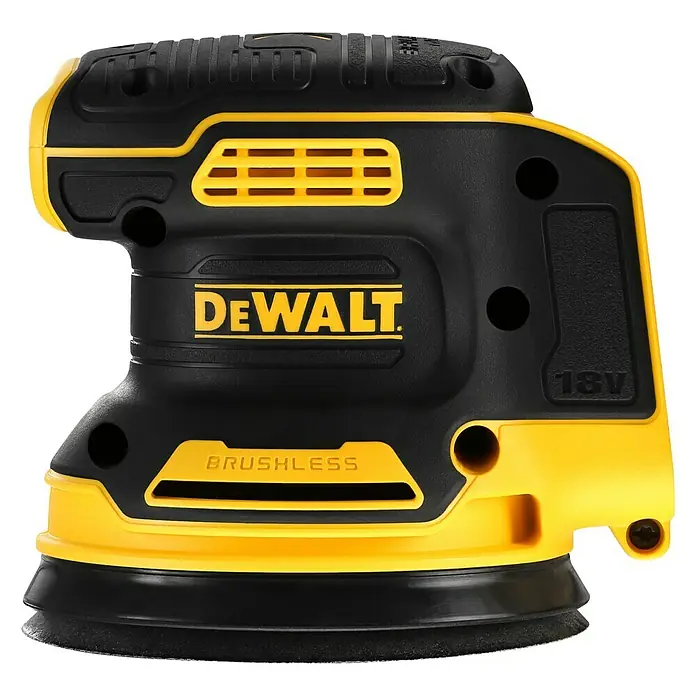 Dewalt XR Akku-Exzenterschleifer DCW210NT - 18 V, Ohne Akku, Durchmesser Schleifteller: 125 mm - Vorderansicht