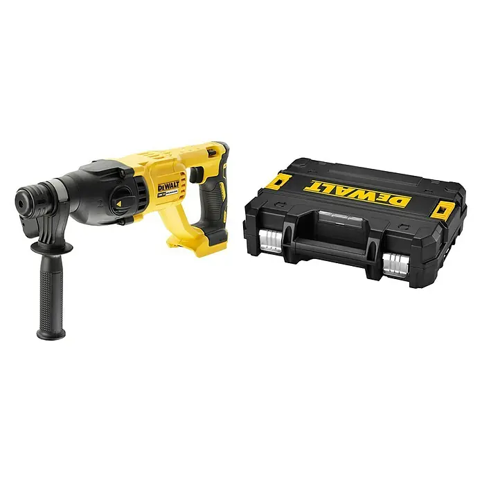 Dewalt XR Akumulatorski kombinirani čekić DCH133NT - 18 V, Bez akumulatora, Broj okretaja pri praznom hodu: 0 okr/min - 1.550 okr/min, Jačina pojedinog udarca: 2,6 J - Pogled s lijeve strane