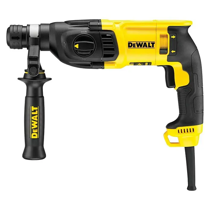 Dewalt Kombinirana bušilica D25133K - 800 W, Broj okretaja pri praznom hodu: 0 okr/min - 1.500 okr/min, Jačina pojedinog udarca: 2,6 J - Pogled sprijeda