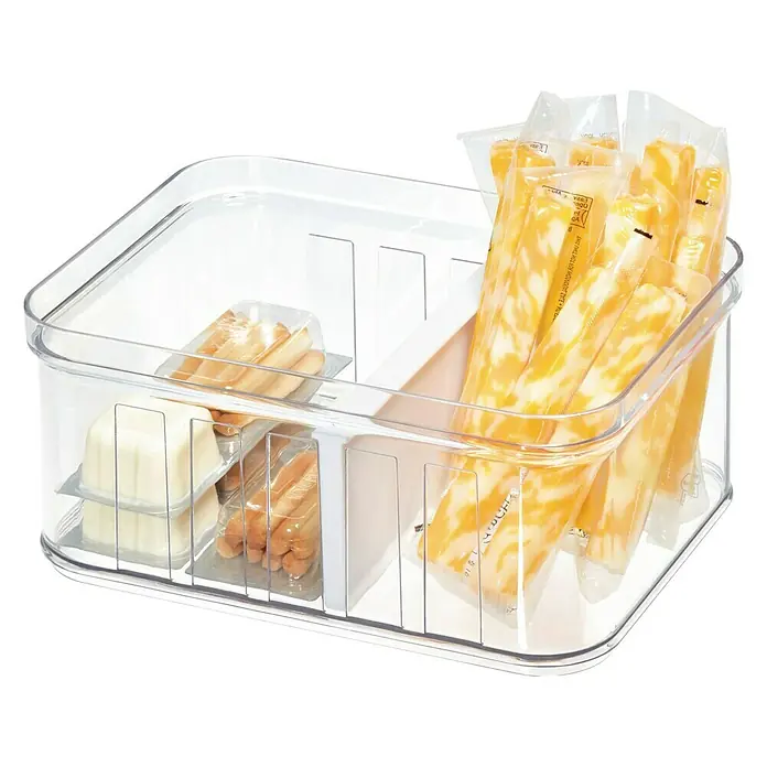 Organizador pequeño con divisor Crisp - Transparente