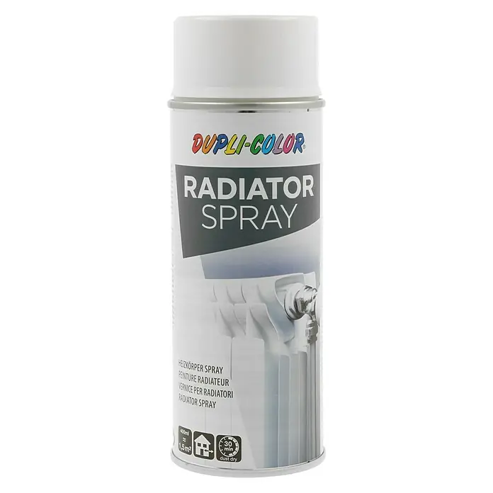Dupli-Color Special Boja u spreju za radijator - Čisto bijele boje, Sjaj, RAL 9010, 400 ml - Pogled sprijeda