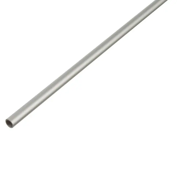Tubo redondo - Ø x L: 18 x 1.000 mm, Acero gris