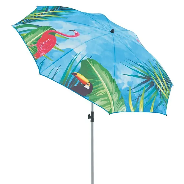 Doppler Sonnenschirm Basic - Flamingo Design, Durchmesser: 200 cm