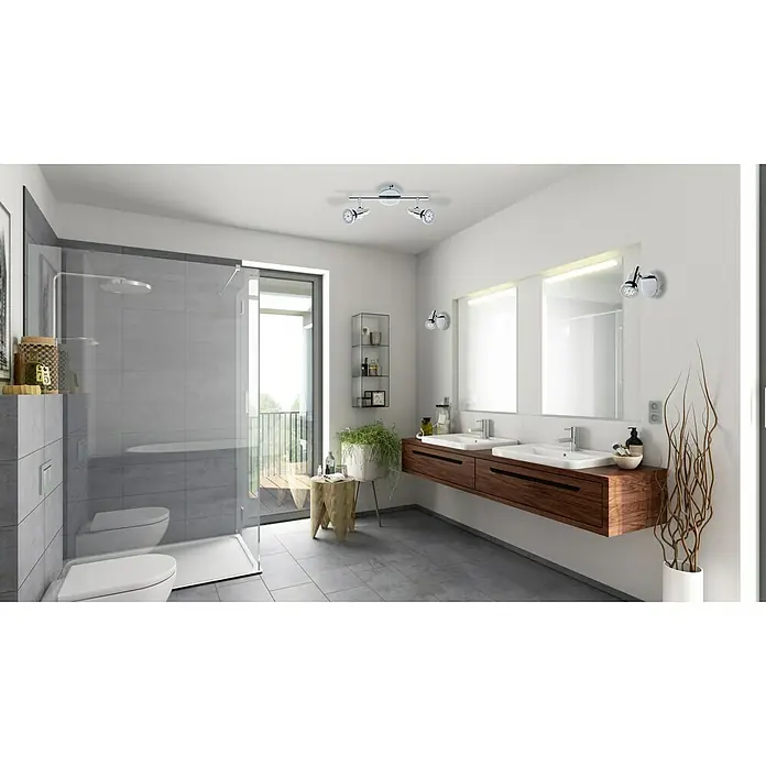 Briloner Regleta LED - 4 W, L x An x Al: 27,5 x 8 x 12,3 cm, Blanco cálido