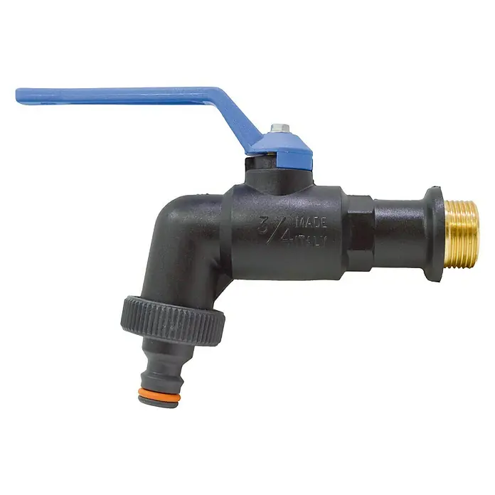 Grifo de esfera Anti-hielo - Negro, Conector rápido, Rosca interior: ¾″