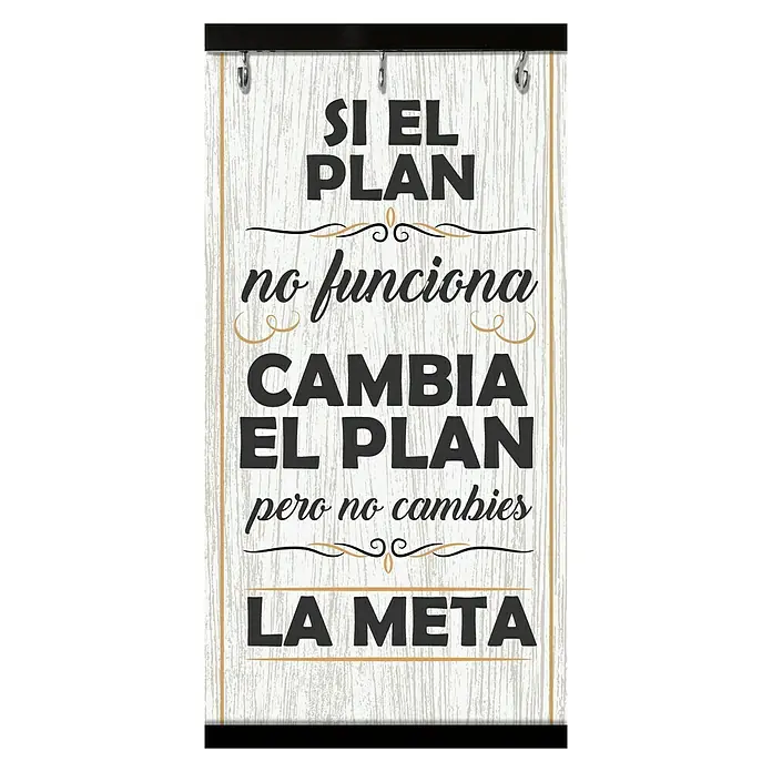 Colgador de llaves para pared El plan - Oh Happy Day, 20 x 40 cm