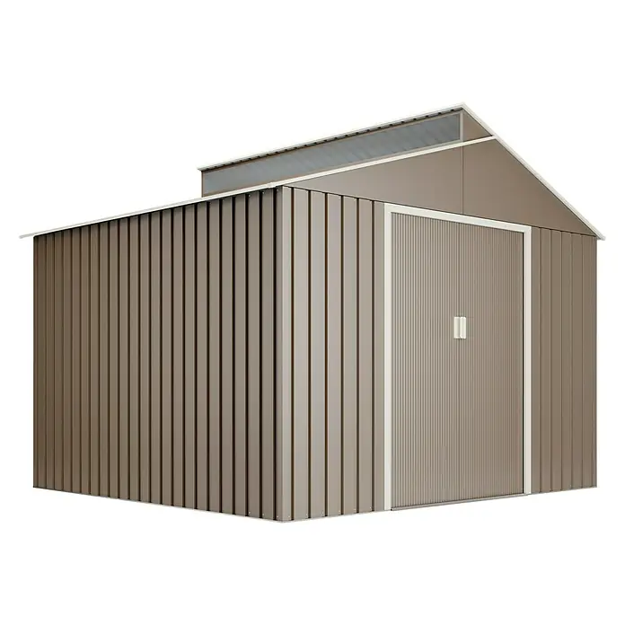 Hoggar Caseta para jardín Bjorn - Beige, 282 x 257 x 222 cm, Acero