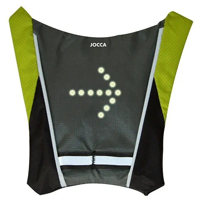 Jocca Chaleco de seguridad para ciclistas - Verde, Gris
