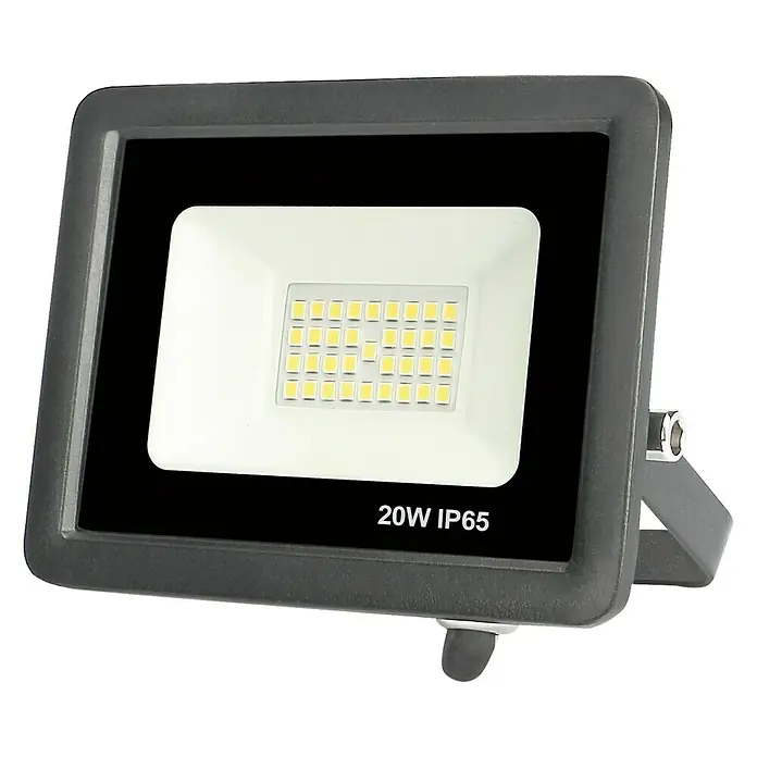 Proyector LED FLHEK - 20 W, Negro, Color de luz: Blanco neutro