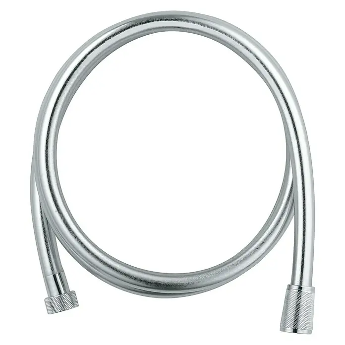Grohe Brauseschlauch Silverflex - Länge: 200 cm, ½″, Kunststoff, Chrom - Vorderansicht