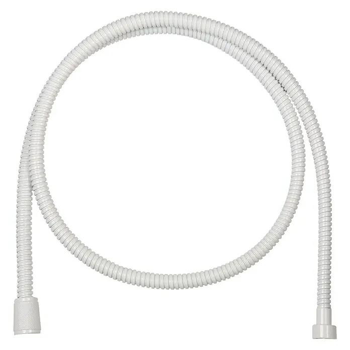 Grohe Brauseschlauch Relexaflex Longlife - Länge: 150 cm, ½″, Metall, Weiß - Vorderansicht