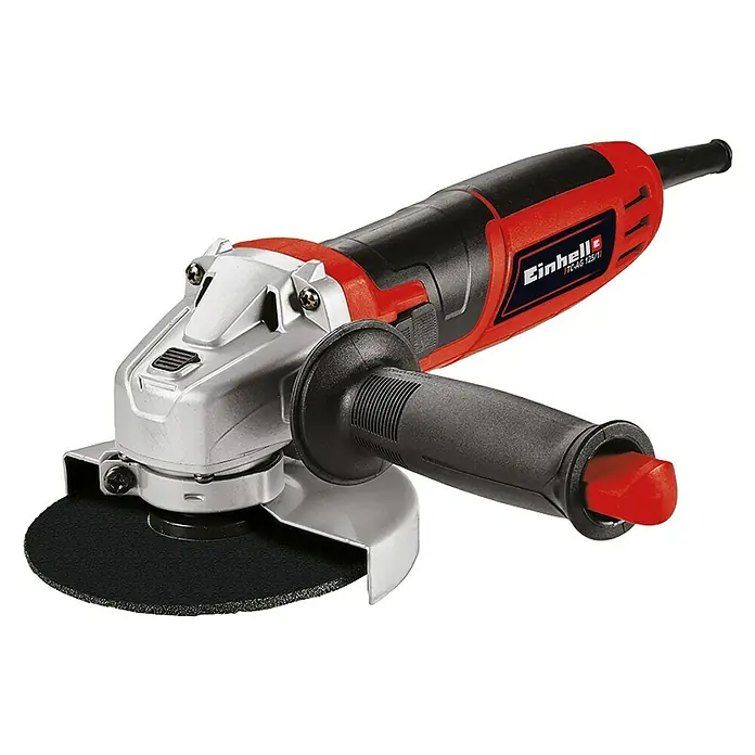 Einhell Winkelschleifer TC-AG 125/1 - 800 W, Durchmesser Scheibe: 125 mm, Leerlaufdrehzahl: 11.000 U/min - Linke Seitenansicht