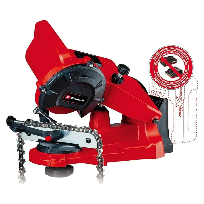 Einhell Power X-Change Afilador para cadena de motosierra de batería GE-CS 18 Li-Solo - 18 V, Sin batería, 6.500 r.p.m.