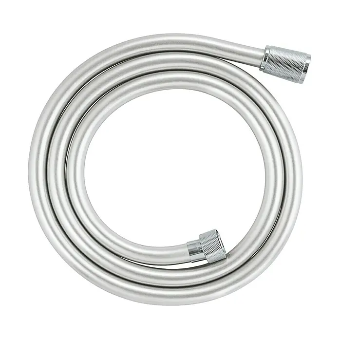 Grohe Brauseschlauch Silverflex - Länge: 150 cm, ½″, Kunststoff, Chrom - Vorderansicht