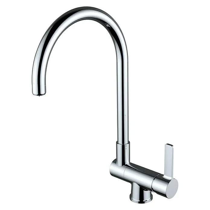 Clever Grifo de cocina FS19 para ósmosis - Cromo, Brillante, Caño giratorio, Reclinable