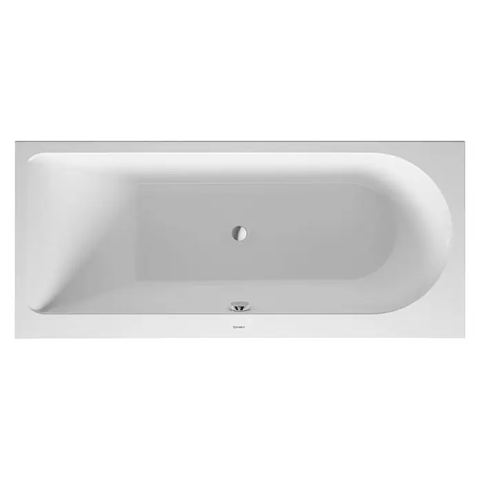 Duravit Darling New Badewanne - 170 x 75 cm, Rückenschräge Links, Sanitäracryl, Weiß - Vorderansicht