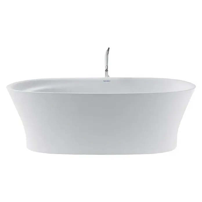 Duravit Cape Cod Freistehende Badewanne - 185,5 x 88,5 cm, Mineralguss, Weiß - Vorderansicht