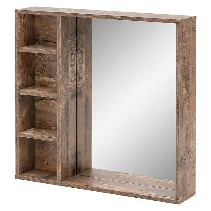 Schildmeyer Edia Spiegel - 16 x 73 x 73 cm, Panamaeiche - Rechte Seitenansicht