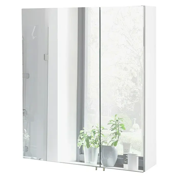 Schildmeyer Lorenz Spiegelschrank - B x H: 60 x 70,7 cm, Ohne Beleuchtung, Spanplatte, Weiß - Stimmungsaufnahme