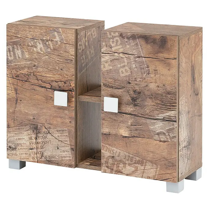 Schildmeyer Edia Waschtischunterschrank - 71 x 23 x 59 cm, Panamaeiche - Rechte Seitenansicht