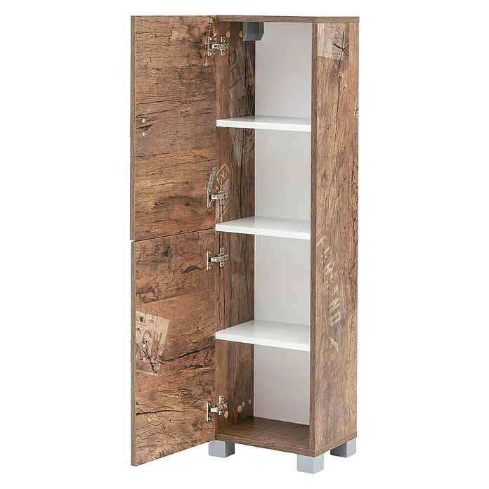 Schildmeyer Edia Highboard - 30 x 23 x 113 cm, Panamaeiche - Detailaufnahme