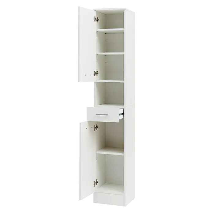 Schildmeyer Lorenz Hochschrank - 30 x 32 x 182 cm, Perlweiß - Detailaufnahme