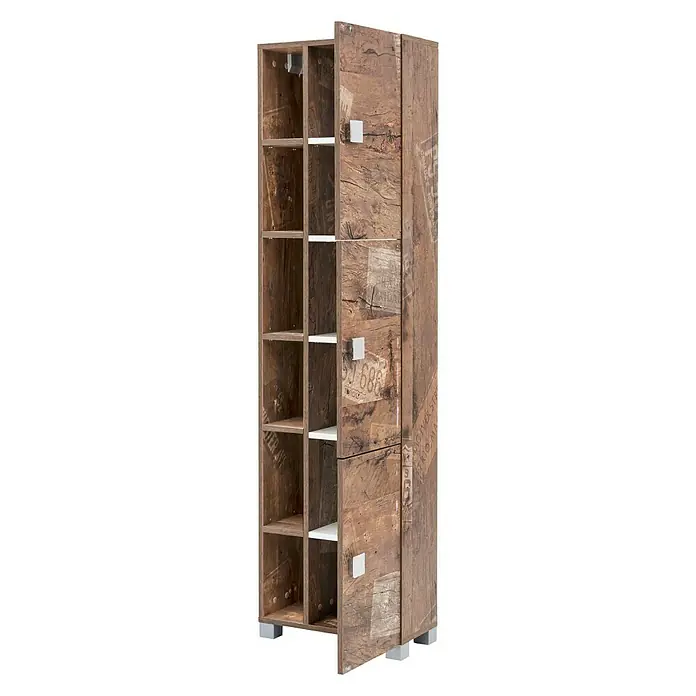 Schildmeyer Edia Hochschrank - 45 x 23 x 168 cm, Panamaeiche - Detailaufnahme